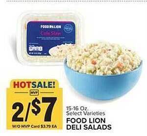 Food Lion Food lion deli salads offer
