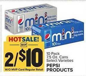 Food Lion Pepsi products offer