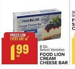 Food Lion Food lion cream cheese bar offer