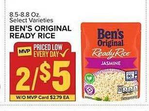 Food Lion Ben's original ready rice offer