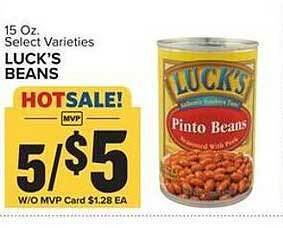 Food Lion Luck's beans offer