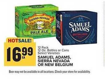 Food Lion Samuel adams, sierra nevada or new belgium offer