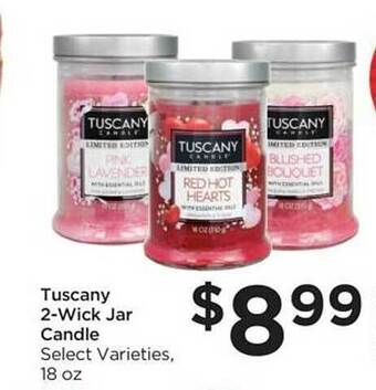 Foods Co Tuscany 2wick jar candle offer