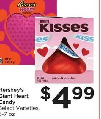 Foods Co Hershey's giant heart candy offer