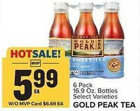 Food Lion Gold peak tea offer