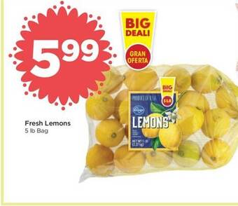 Foods Co Fresh lemons offer