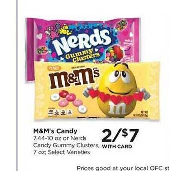 QFC M&m's candy offer