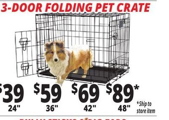 Ocean State Job Lot Pet crates offer