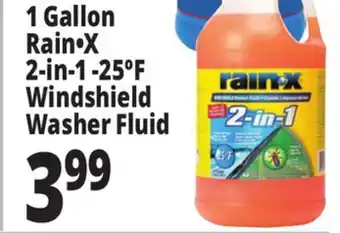Ocean State Job Lot 1 gallon rain•x 2-in-1 -25ºf windshield washer fluid offer