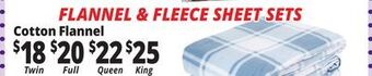 Ocean State Job Lot Flannel sheets offer