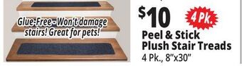 Ocean State Job Lot Peel & stick plush stair treads offer