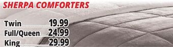 Ocean State Job Lot Sherpa comforters offer