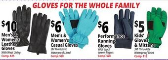 Ocean State Job Lot Gloves for the whole family offer