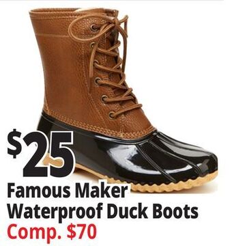 Ocean State Job Lot Famous maker waterproof duck boots offer