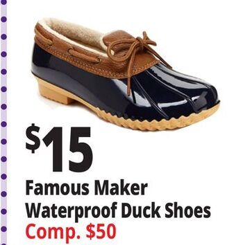 Ocean State Job Lot Famous maker waterproof duck shoes offer