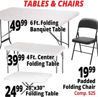 Ocean State Job Lot Tables & chairs offer