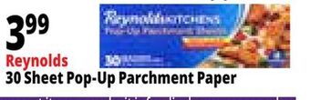 Ocean State Job Lot Reynolds 30 sheet pop-up parchment paper offer
