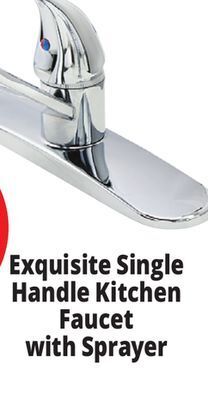 Ocean State Job Lot Exquisite single handle kitchen faucet with sprayer offer