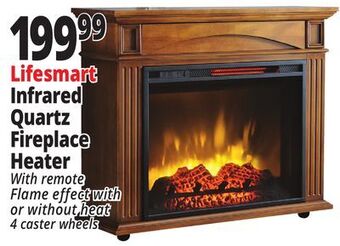 Ocean State Job Lot Lifesmart infrared quartz fireplace heater offer