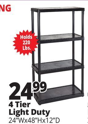 Ocean State Job Lot 4 tier light duty offer