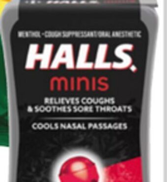 Ocean State Job Lot Halls mini cough drops offer