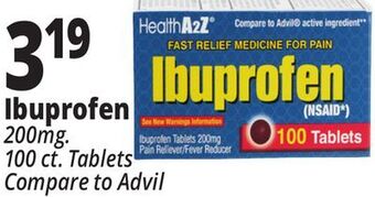 Ocean State Job Lot Ibuprofen offer