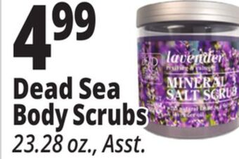 Ocean State Job Lot Dead sea body scrubs offer