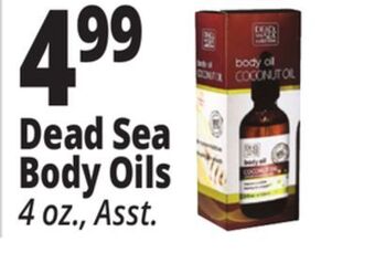 Ocean State Job Lot Dead sea body oils offer