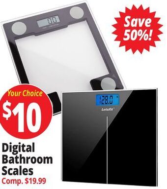 Ocean State Job Lot Digital bathroom scales offer