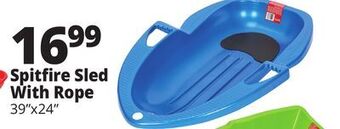 Ocean State Job Lot Spitfire sled with rope offer
