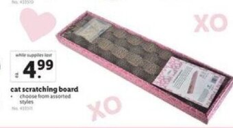 Lidl cat scratching board offer