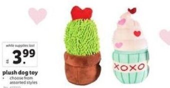 Lidl plush dog toy offer