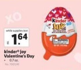 Lidl kinder joy Valentine's Day offer