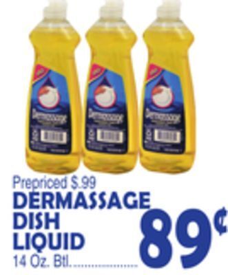 Bravo Supermarkets Dermassage dish liquid offer
