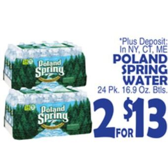 Bravo Supermarkets Poland spring water offer