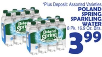 Bravo Supermarkets Poland spring sparkling water offer