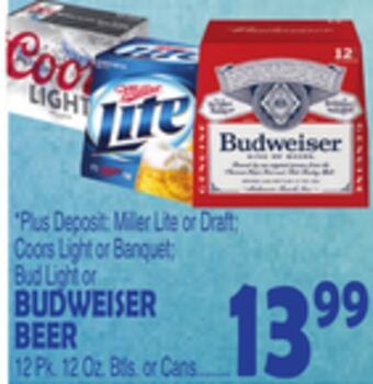 Bravo Supermarkets Budweiser beer offer