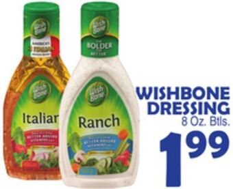 Bravo Supermarkets Wishbone dressing offer