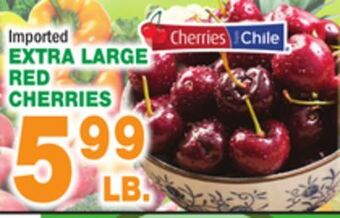 Bravo Supermarkets Extra large red cherries offer