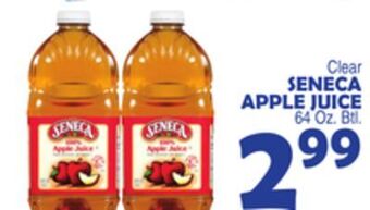 Bravo Supermarkets Seneca apple juice offer