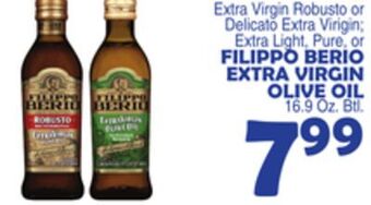 Bravo Supermarkets Filippo berio extra virgin olive oil offer