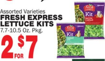 Bravo Supermarkets Fresh express lettuce kits offer