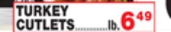 Bravo Supermarkets Turkey cutlets offer