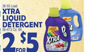 Bravo Supermarkets Xtra liquid detergent offer