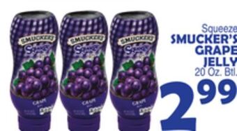 Bravo Supermarkets Smucker's grape jelly offer