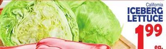 Bravo Supermarkets Iceberg lettuce offer