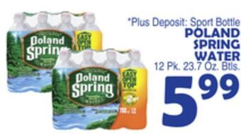 Bravo Supermarkets Poland spring water offer