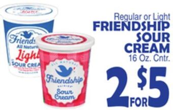 Bravo Supermarkets Friendship sour cream offer