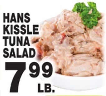 Bravo Supermarkets Hans kissle tuna salad offer