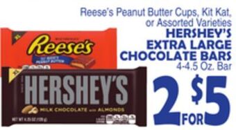 Bravo Supermarkets Hershey's extra large chocolate bars offer